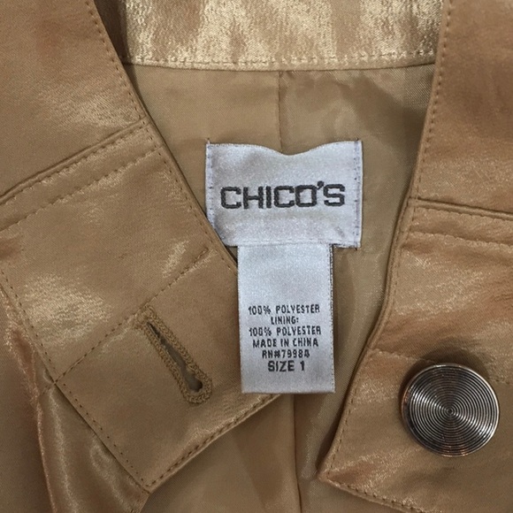 Chico’s liquid gold jacket - Picture 6 of 8